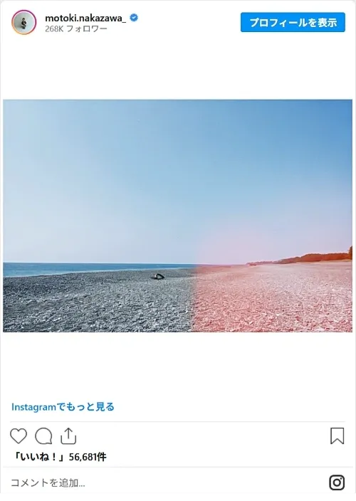 中沢 元紀さんのInstagram