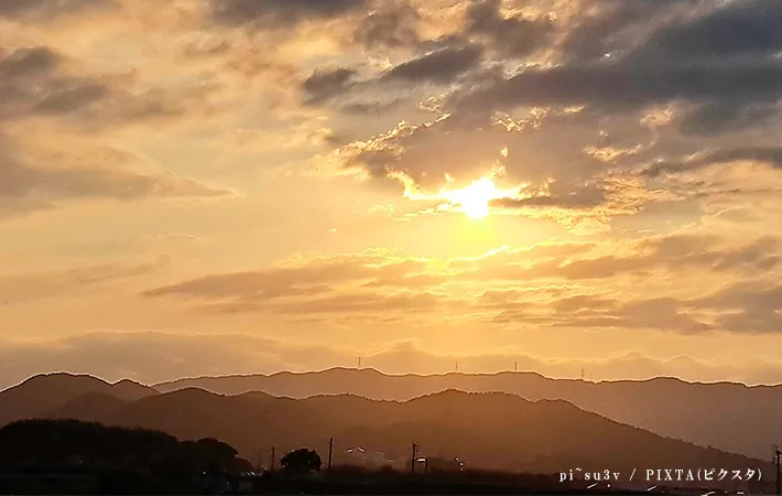 夕日の写真