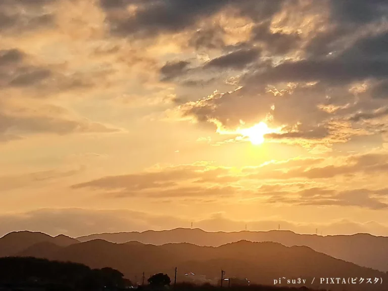 夕日の写真