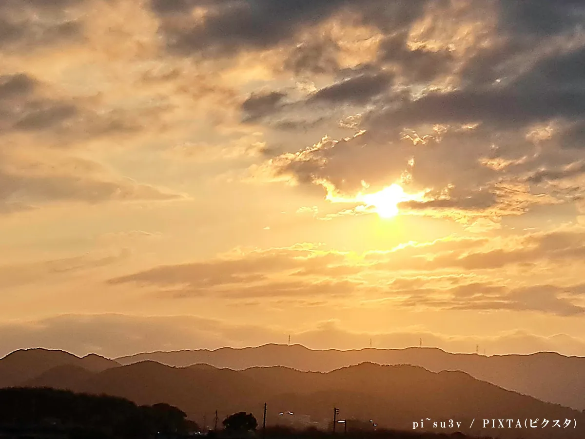 夕日の写真