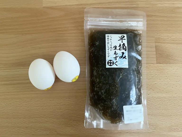 もずく入り玉子焼きの作り方(撮影:grape編集部)