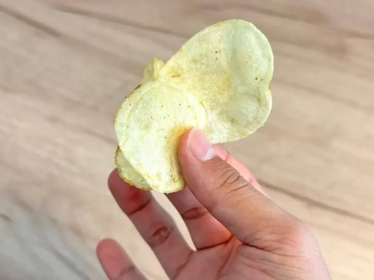 ポテトチップスを持っている写真(撮影:キジカク)