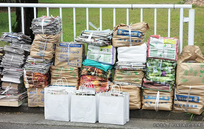 資源ゴミの写真