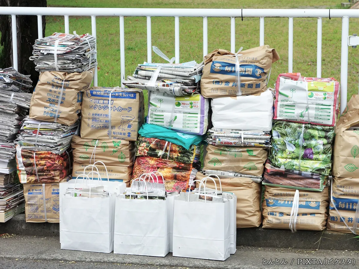 資源ゴミの写真