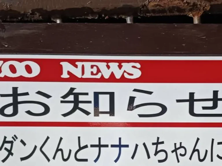 貼り紙の写真