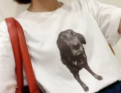 犬のTシャツ写真（撮影：grape編集部）