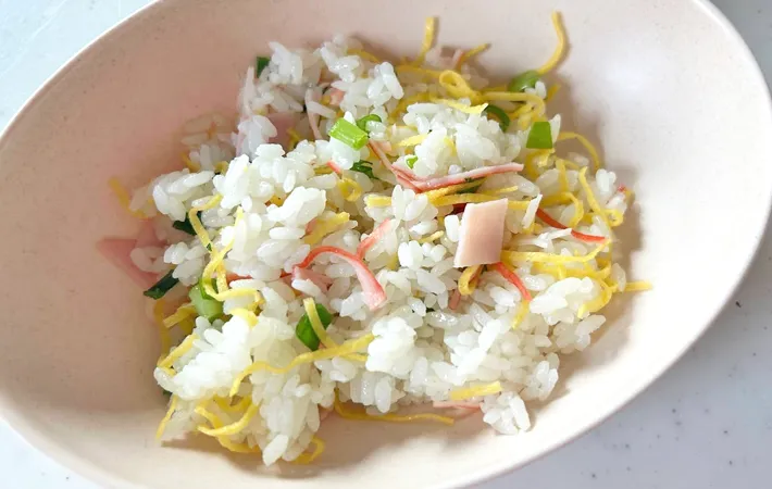 『混ぜるだけ炒飯』の完成写真（撮影：エニママ）