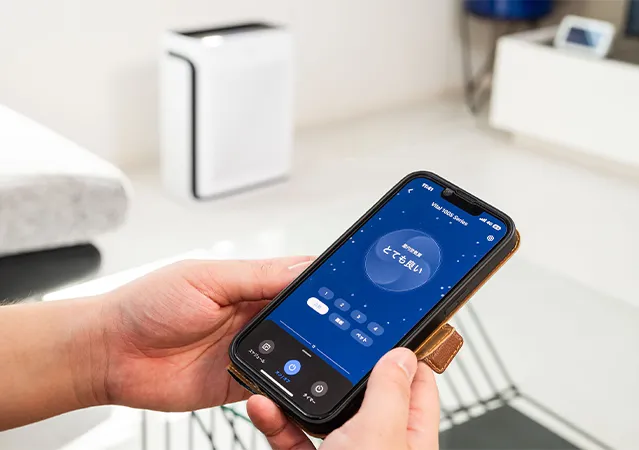 Levoit Vital 100S 空気清浄機の使用イメージ写真