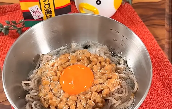 完成したまぜそばの写真