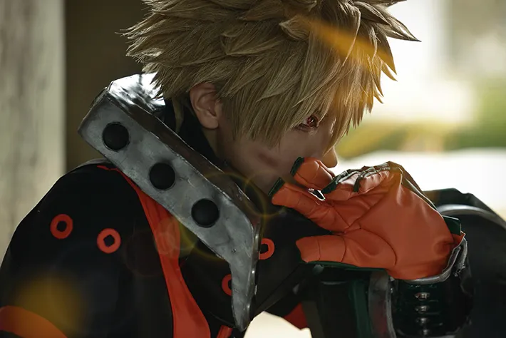 爆豪勝己のコスプレの画像
