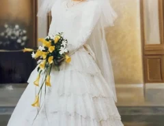 ウエディングドレスの写真