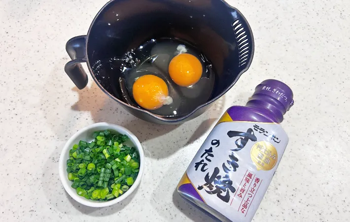 『すき焼のたれで作る卵焼き』の材料写真（撮影：エニママ）