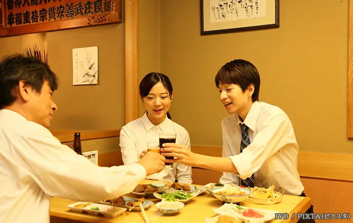 飲み会の写真