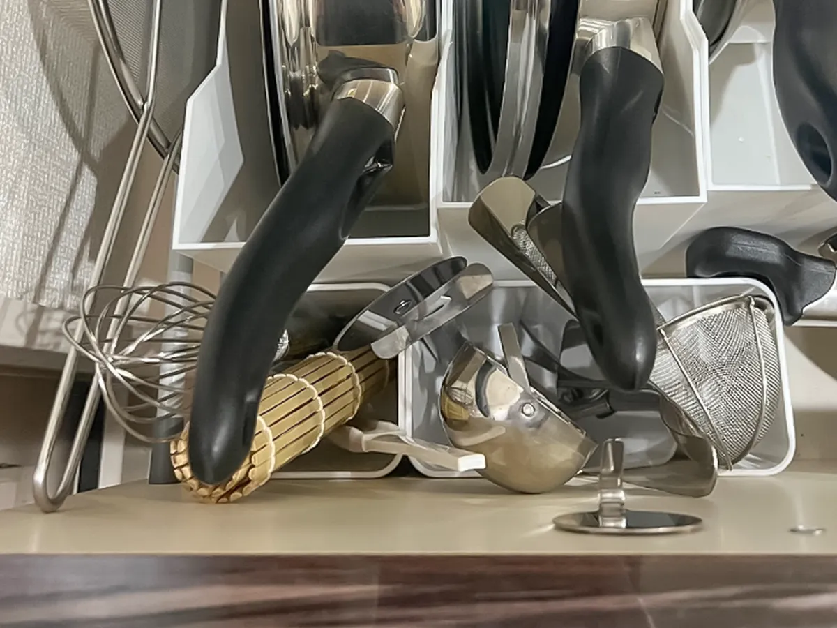 たまにしか使わない調理器具の収納写真(撮影:Classy Life)