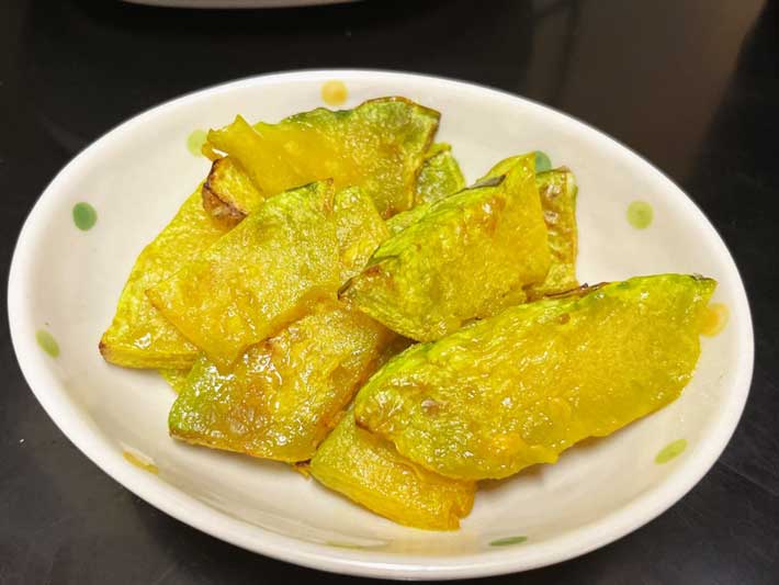 カボチャの素揚げ（撮影：grape編集部）