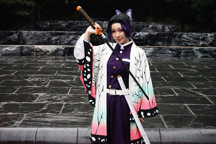 胡蝶しのぶのコスプレの写真（撮影：grape編集部）