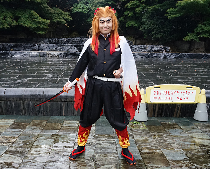 煉獄杏寿郎のコスプレの写真（撮影：grape編集部）