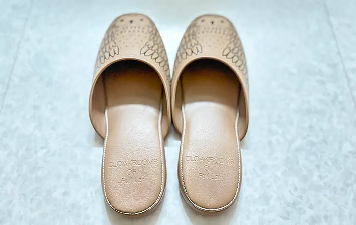 スリッパの写真（撮影：Classy Life）