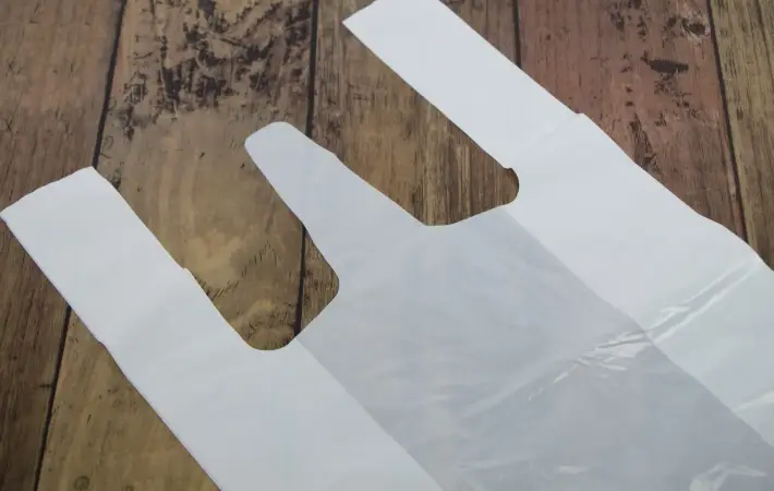 白いビニール袋