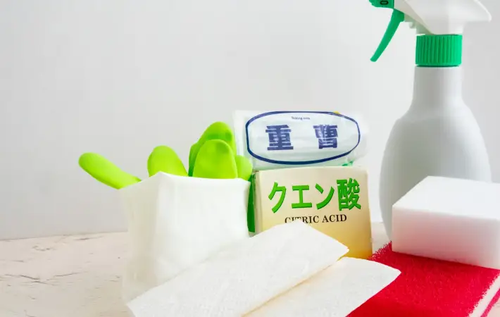 重曹とクエン酸と掃除アイテム