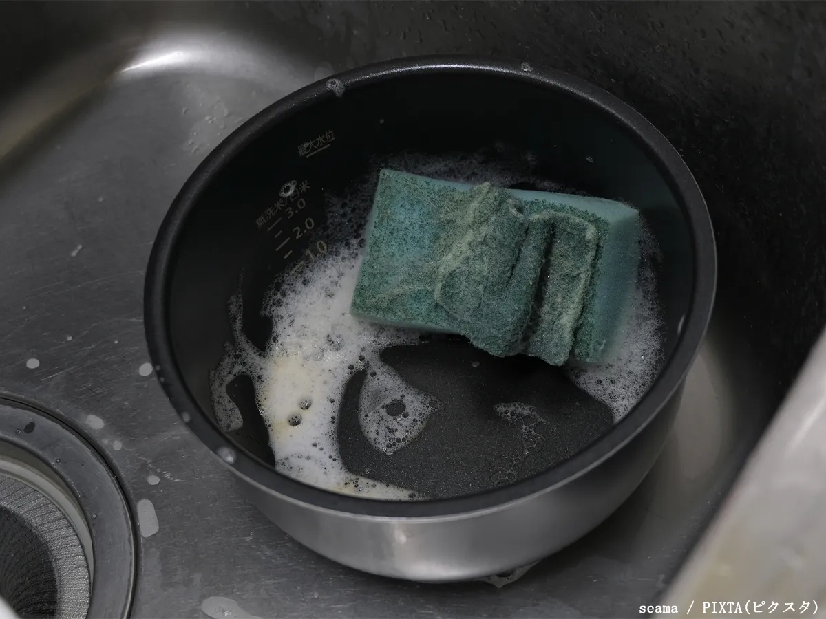 炊飯器掃除のイメージ写真