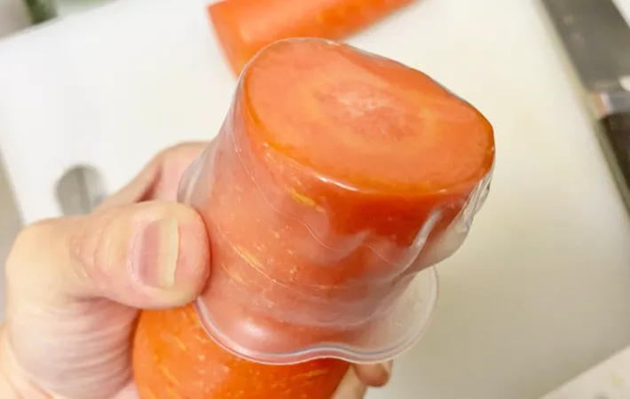 『シリコーンフードラップ』の使用写真（撮影：エニママ）