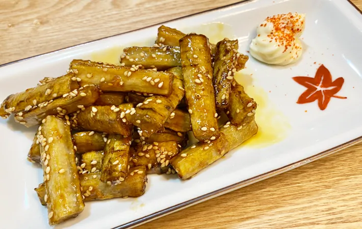 『ごぼうの甘辛炒め』の完成写真（撮影：エニママ）