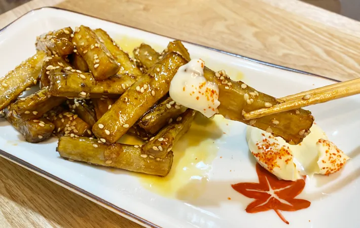 『ごぼうの甘辛炒め』の完成写真（撮影：エニママ）