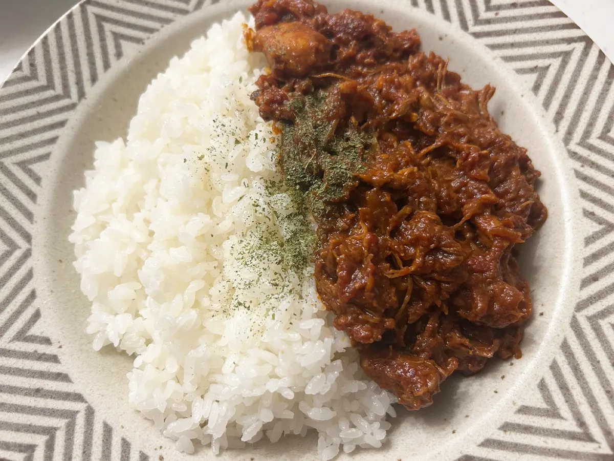 炊飯器カレーの写真