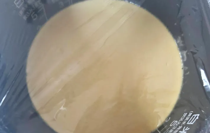 『炊飯器でプリン』を作る写真（撮影：エニママ）