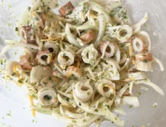 『ちくわのチヂミ』を作る写真（撮影：エニママ）