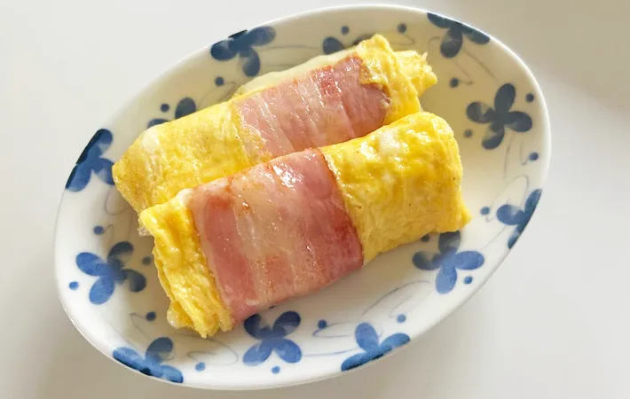 『ベーコンエッグ風玉子焼き』の完成写真（撮影：エニママ）
