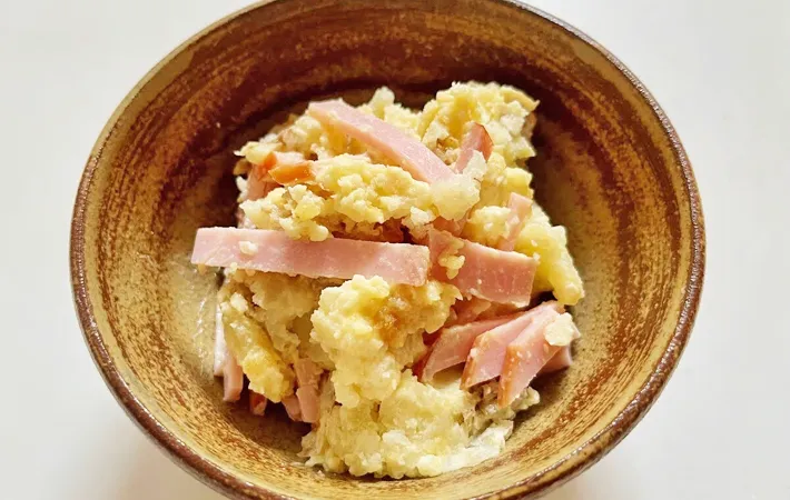 『ほくほくコンソメポテトサラダ』の完成写真（撮影：エニママ）