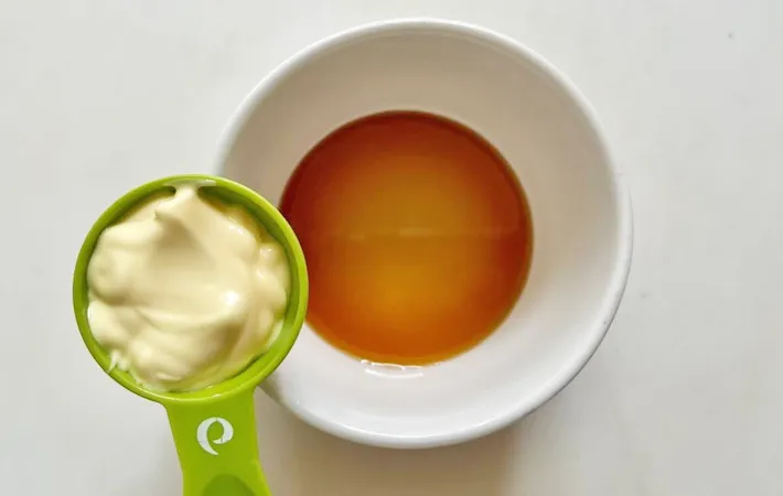 『レンチンカルボナーラ』を作る写真（撮影：エニママ）