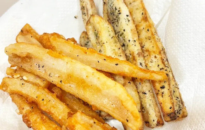 『フライドレンコン』の完成写真（撮影：キジカク）