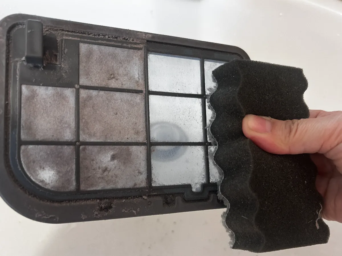 100均のフィルタースポンジの写真