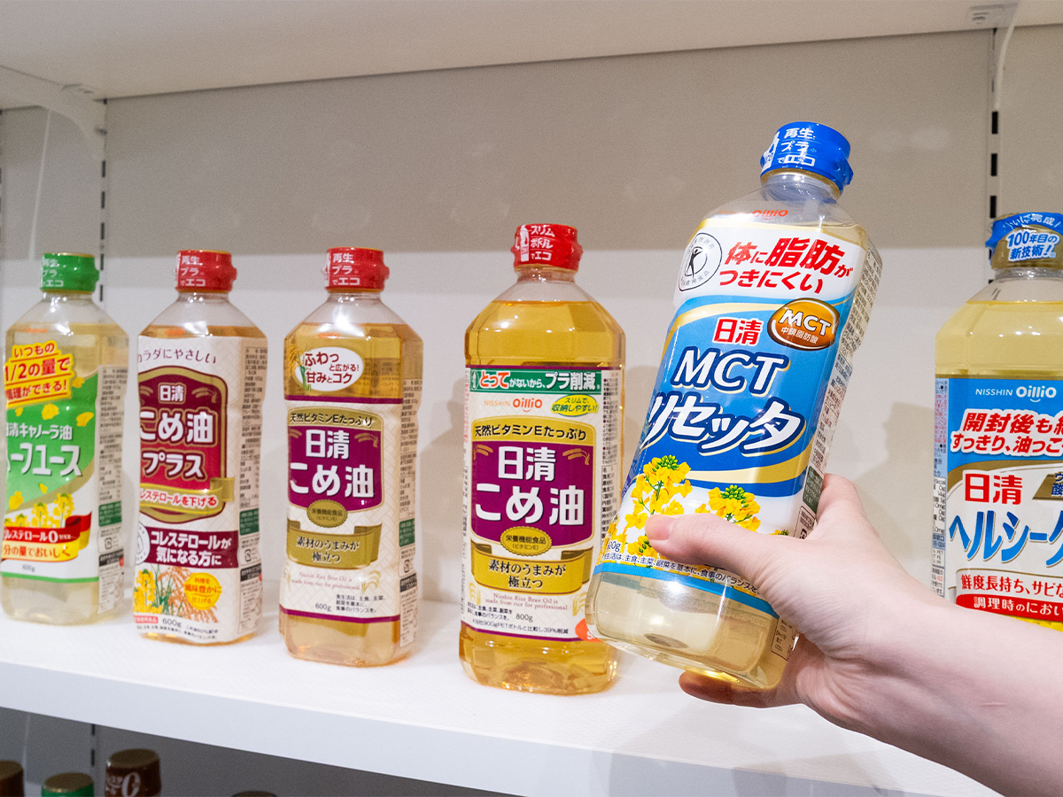 日清オイリオの油の写真