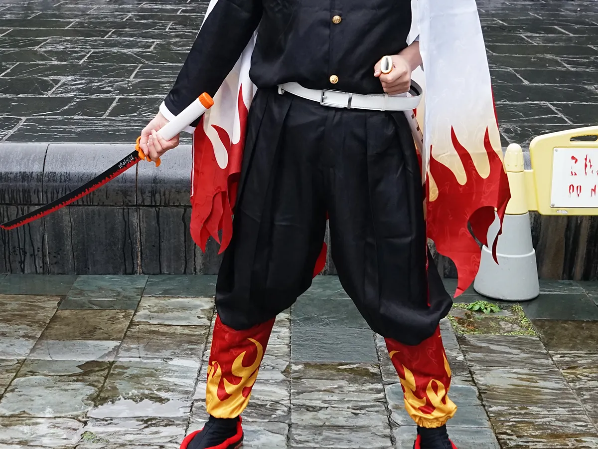 煉獄杏寿郎のコスプレの写真(撮影:grape編集部)