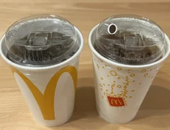 マクドナルドのドリンクの写真（撮影：grape編集部）