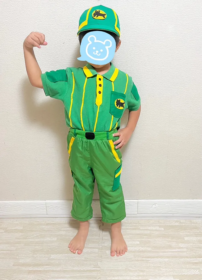 ぺとさんが作ったクロネコヤマトの衣装の写真