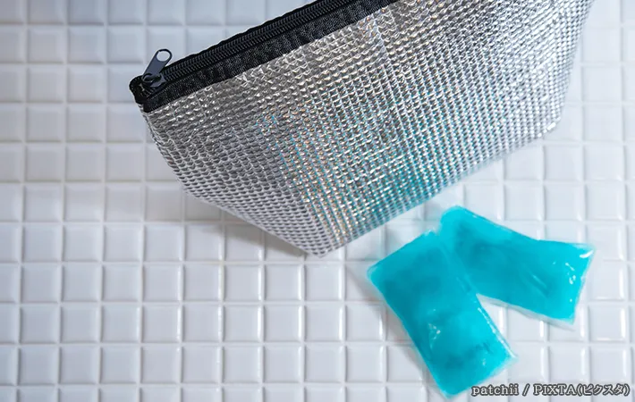 保冷剤と保冷バッグの写真