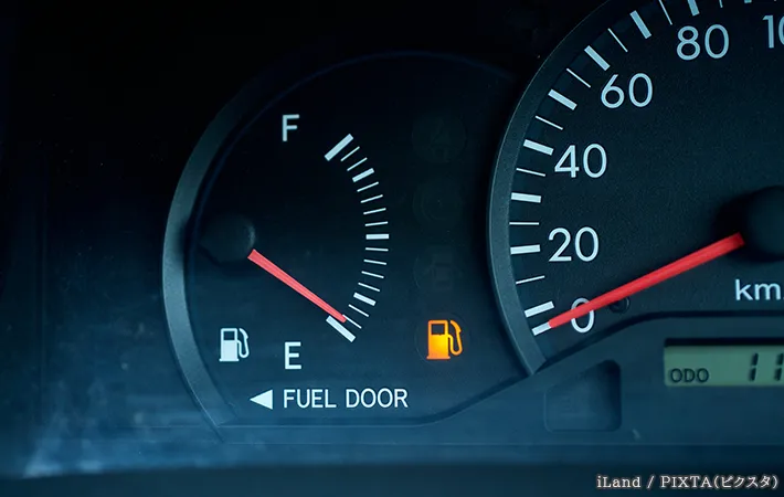 燃料ランプがついている写真