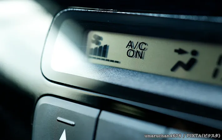 『A/C』ボタンがオンになっている写真