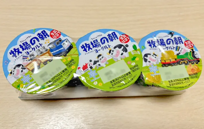 『牧場の朝ヨーグルト』の写真（撮影：grape編集部）