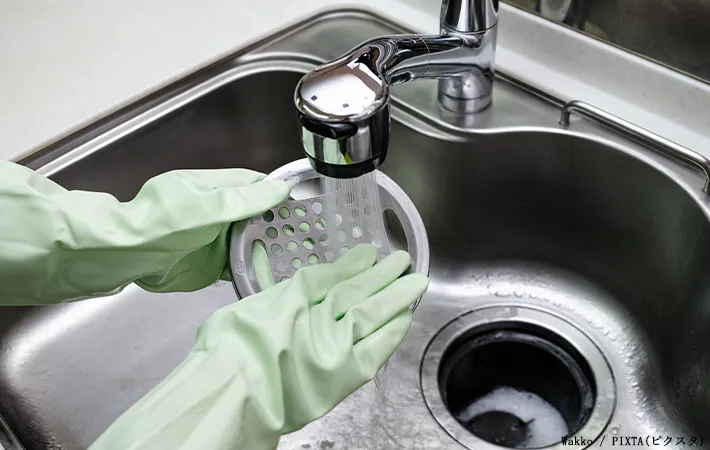 排水口掃除のイメージ