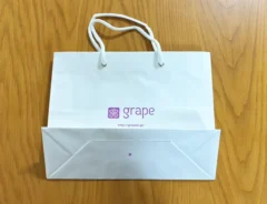 紙袋を使った収納術（撮影：grape編集部）