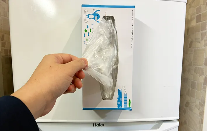 空のボックスティッシュ活用法（撮影：grape編集部）