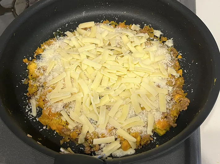 カボチャコロッケ風の調理写真（撮影：grape編集部）