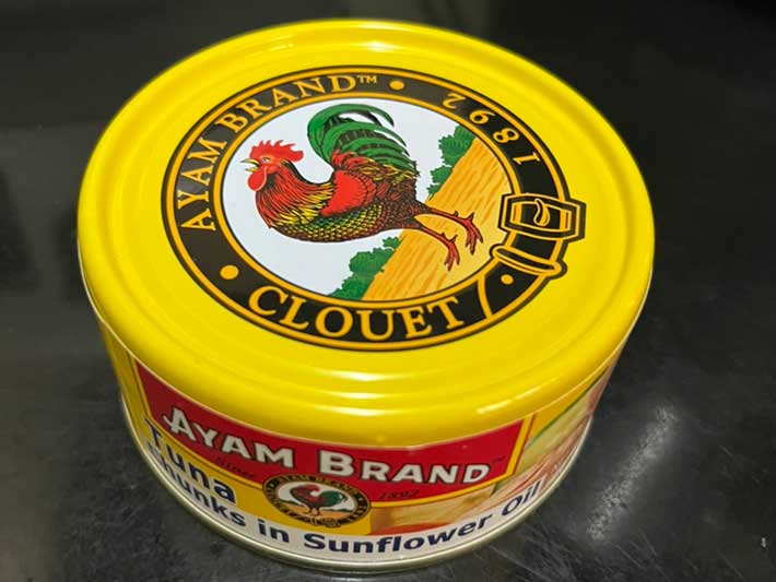 アヤムブランドのツナ缶（撮影：grape編集部）