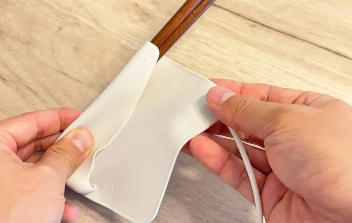 無印良品『シリコーン カトラリーカバー』の使用写真（撮影：キジカク）